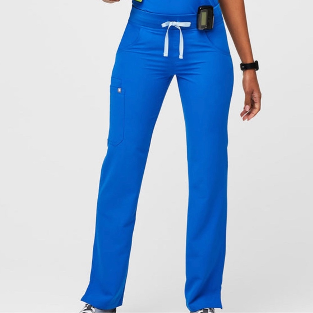 Figs royal blue scrub bottoms